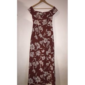 Nordstrom maxi dress, off-the-shoulder, side slit